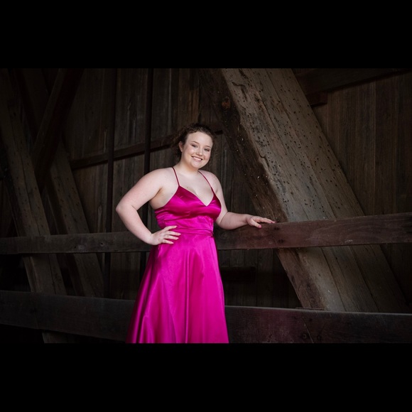 Blondie Nites Cross Back Prom Dress - Picture 5 of 5